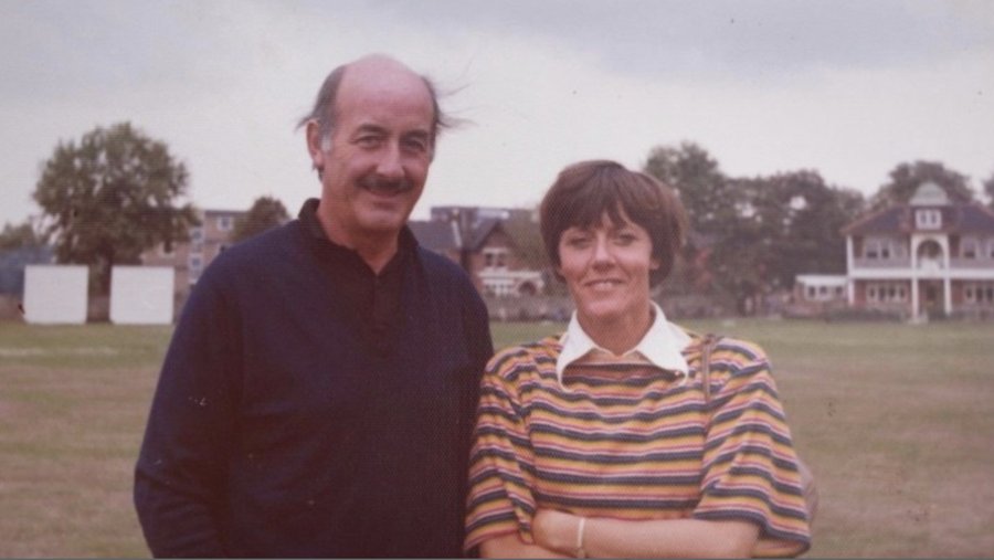 Peter and Erica Hughes at Ealing Cricket Club